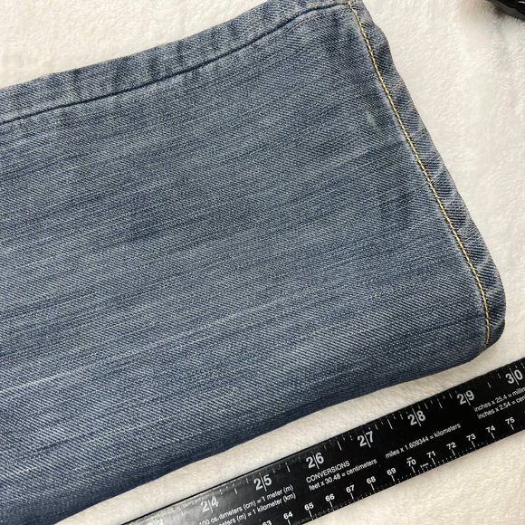 Levi's 514 Slim Straight Jeans Mens 34 x 30 Denim Pants‎ Blue Faded - Picture 10 of 16